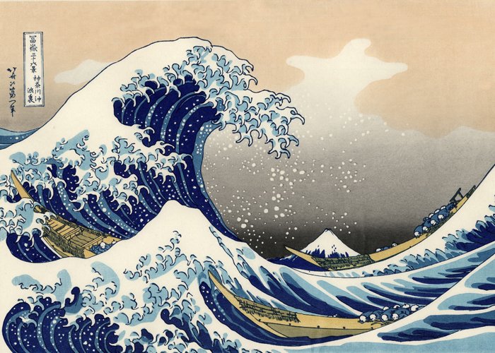 “The Great Wave off Kanagawa” by Katsushika Hokusai (1760 – 1849)