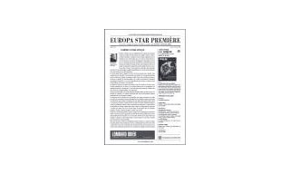 Newsletter Europa Star PREMIERE - Vol.16, No 3 - Juin/Juillet 2014 