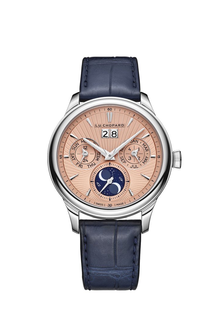 Chopard L.U.C Lunar One in ethical 18-carat white gold and two dial colours