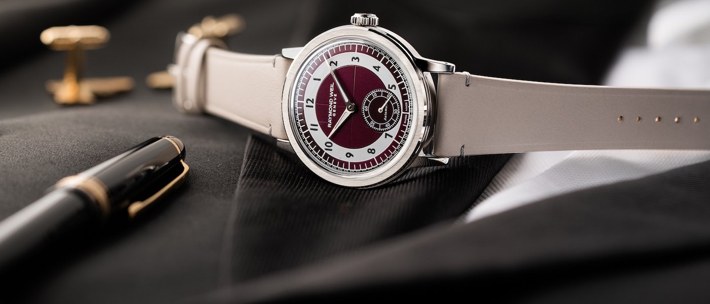 Raymond Weil reinterprets the elegance of Tuxedo dials with the millesime small seconds