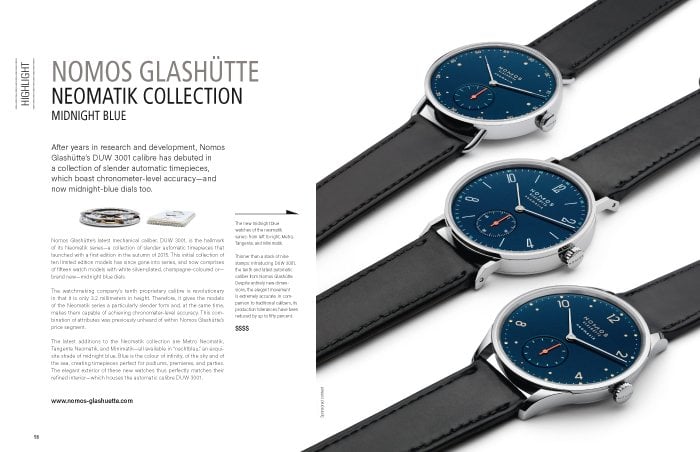 NOMOS GLASHÜTTE NEOMATIK COLLECTION