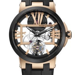 Ulysse Nardin Executive Skeleton Tourbillon in Pink Gold 