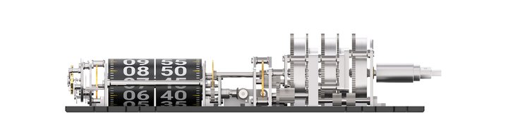 Several months of R&D were necessary to create this object made of 512 components (115 for the body and 397 for the movement).