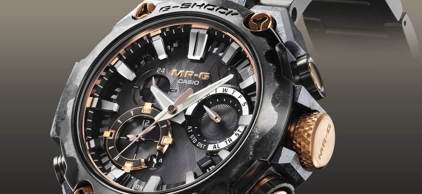 New Casio MR-G model infused with Japanese katana sword aesthetics