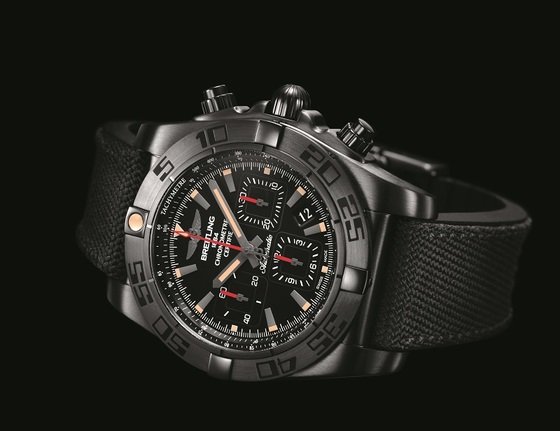 Breitling's Chronomat 44 Blacksteel adds edge to its dial 