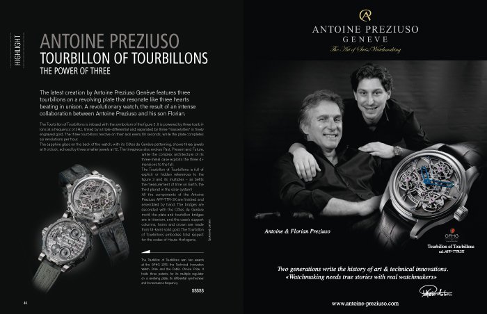 ANTOINE PREZIUSO TOURBILLON OF TOURBILLONS 