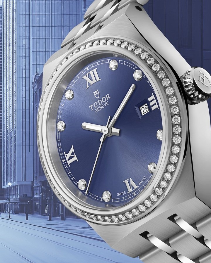 Introducing the new Tudor Royal in blue tones and diamonds