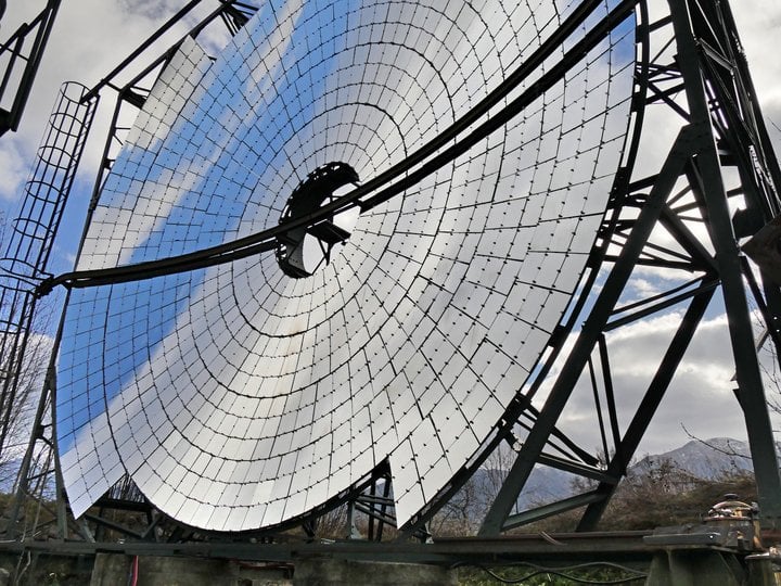 The solar oven in Mont-Louis, where the semi-industrial tests conducted by Panatere take place.