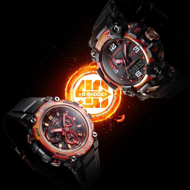 Casio G-Shock Flare Red 40th Anniversary Models