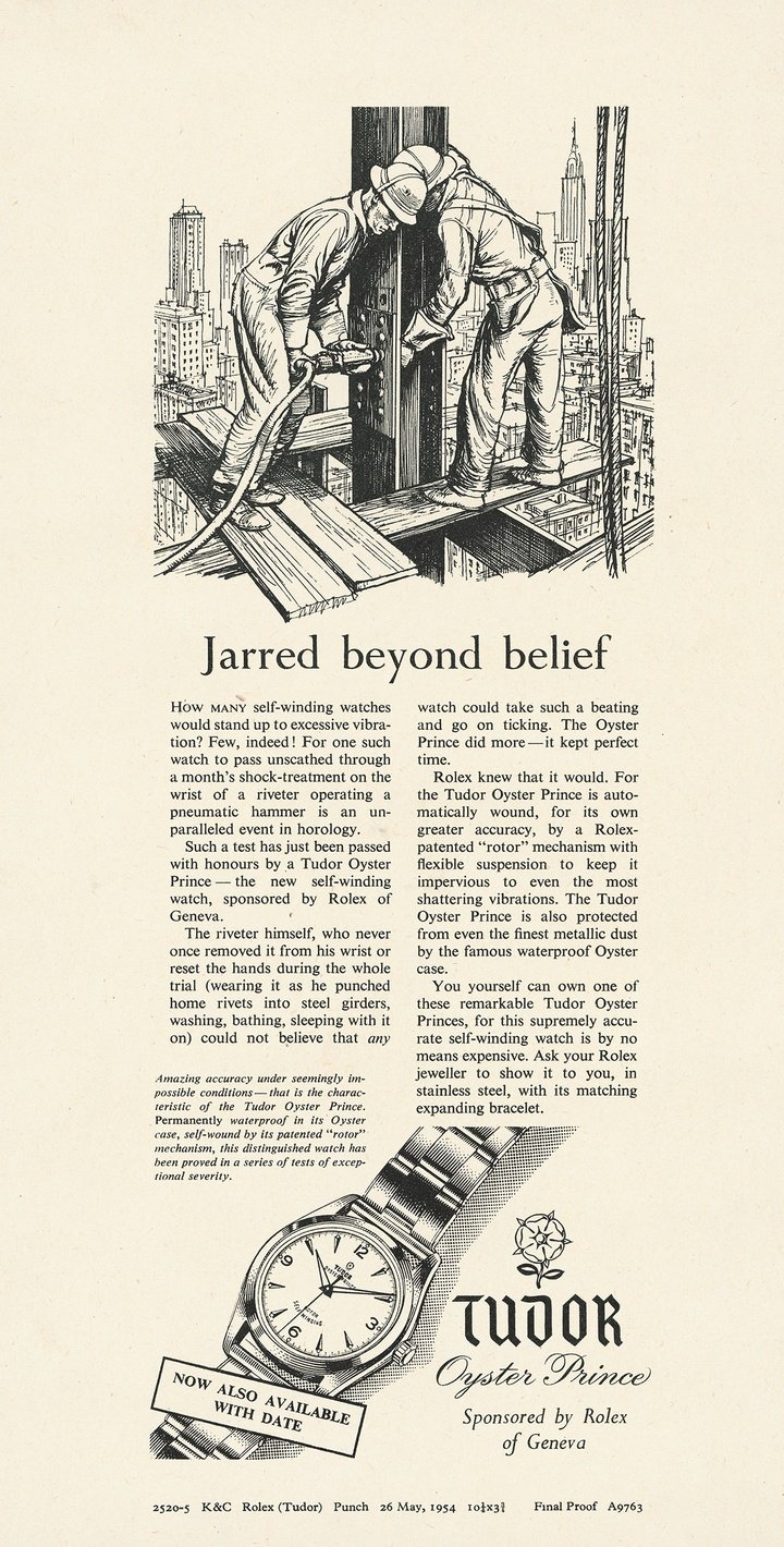 Another trial: on the wrists of skyscraper riveters…