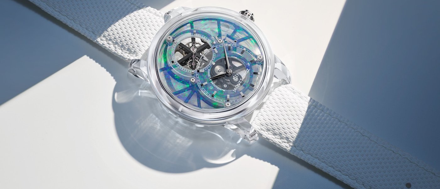  Jaquet Droz unveils the Tourbillon Skelet Sapphire Opal