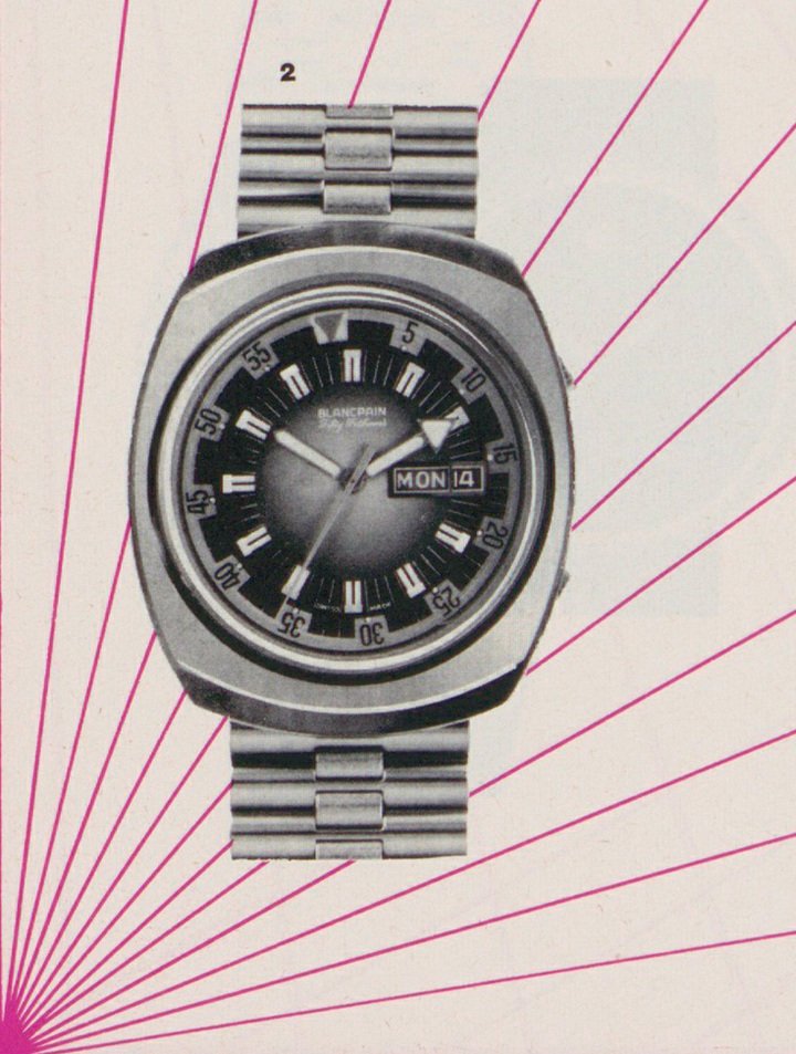 Fifty Fathoms, Rayville SA, Montres Blancpain. Europa Star 1/1972.