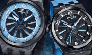 Perrelet welcomes Turbine Ice Blue in carbon and titanium