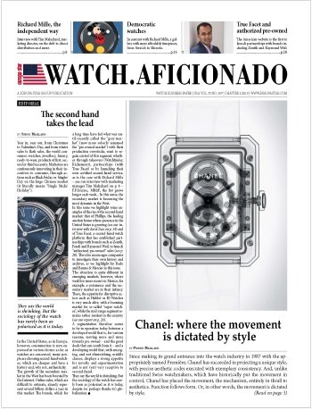 VIEW ES WATCH.AFICIONADO E-MAGAZINE